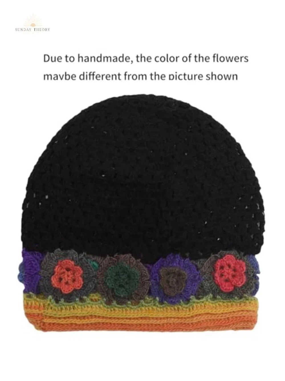 Handmade Crochet Slouchy Beanie Hat Cotton Summer Skull Cap